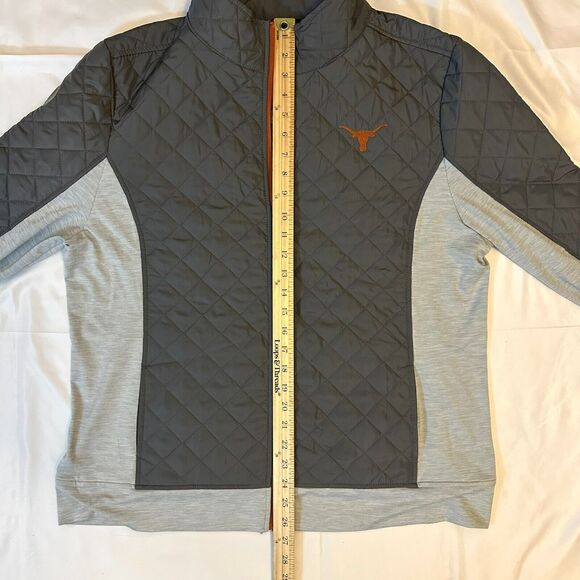 Texas Longhorns Windbreaker Jacket Womens XXL Gray Full Zip Colosseum UT Austin - Picture 6 of 8